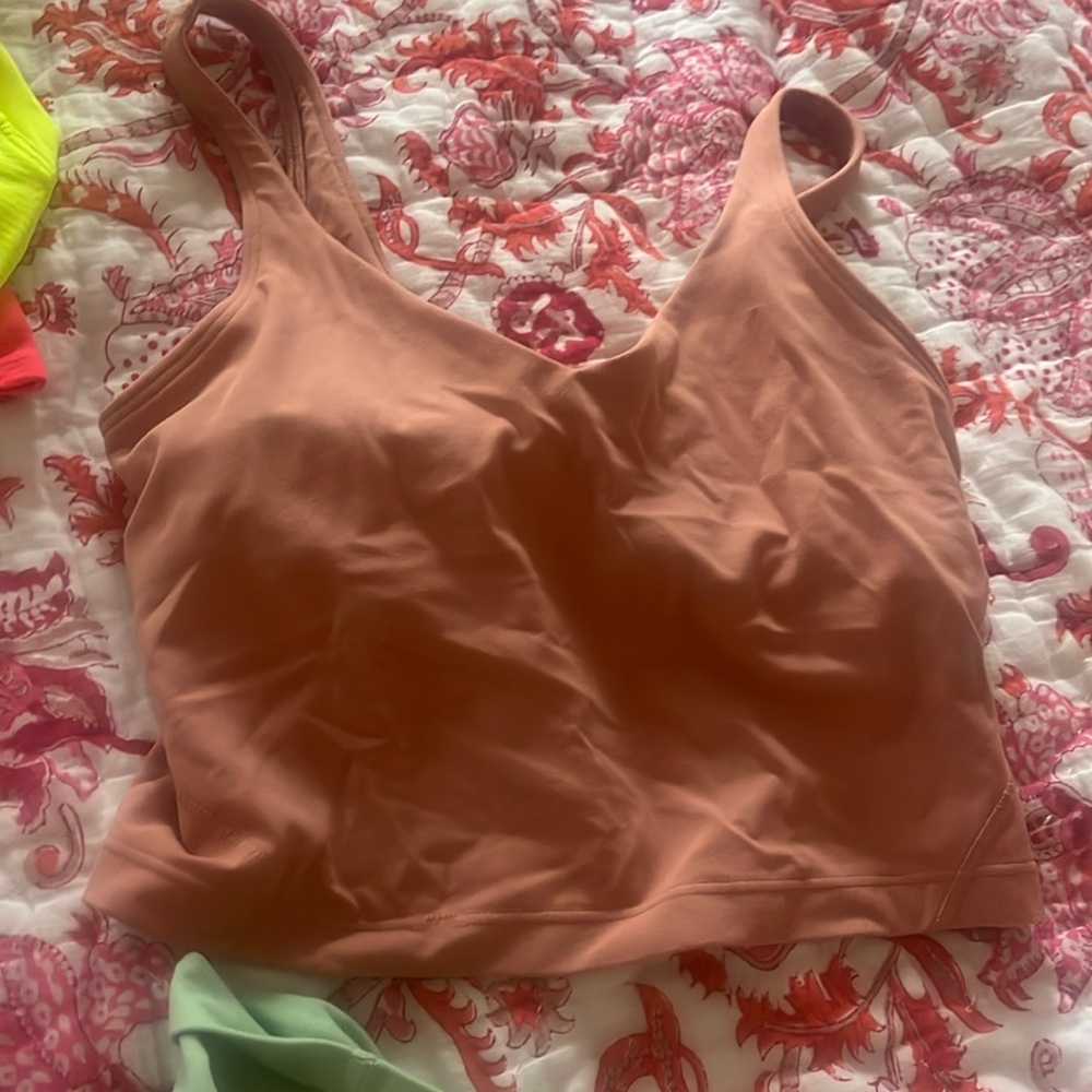 lululemon pink savana align tank size 4